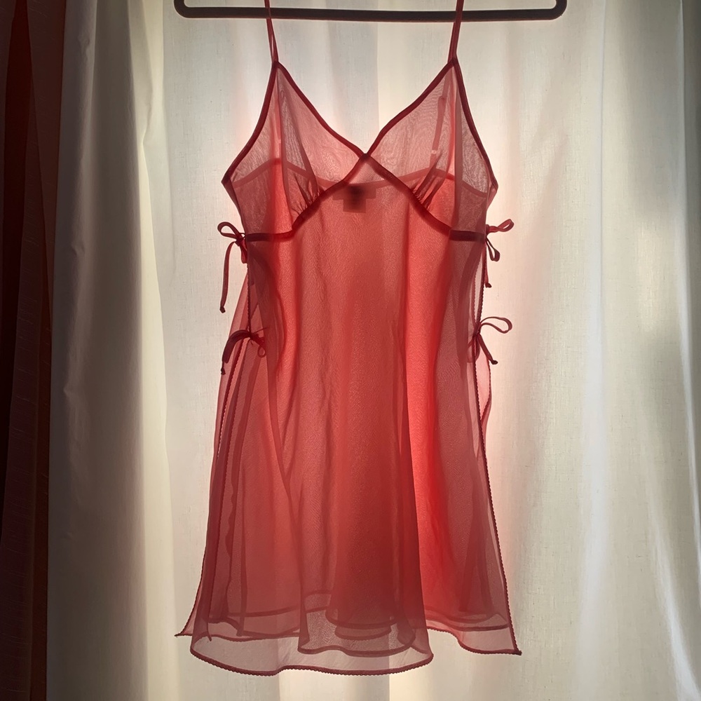 Vintage pink slip top